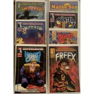 Freex #5 Malibu Comics Hard Case #4,5 Strangers #5,6  Mantra #4 LOT OF 7